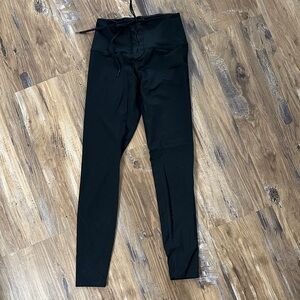 Victoria's Secret Ultimate Lace-Up Black Leggings